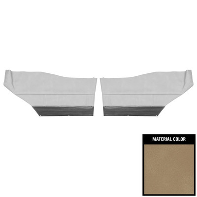 PUI Interiors 1972 Buick Skylark/GS/350/Custom Hardtop Sandalwood Front Door Panels - 72UDW41C