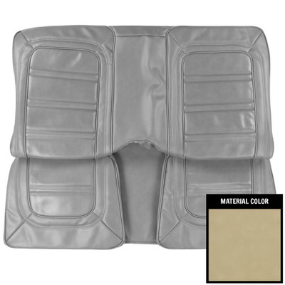 PUI Interiors 1973-1975 Pontiac Firebird Hardtop Deluxe Covert Rear Bench Seat Cover - 73HS29C