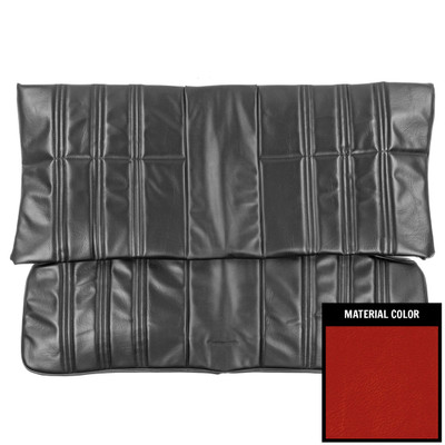 PUI Interiors 1974 Pontiac Ventura/GTO 2-Door Sedan Red Rear Bench Seat Cover - 74GS32C