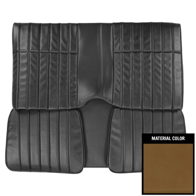 PUI Interiors 1976 Pontiac Firebird Hardtop Standard Saddle Rear Bench Seat Cover - 76ES36C