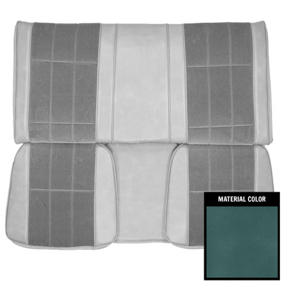 PUI Interiors 1977-78 Chevrolet Camaro LT Hrdtp Custom Cloth Light Blue Rear Bench Seat Cover - 77DSC90C