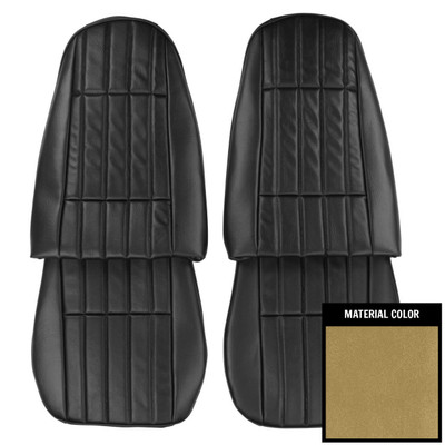 PUI Interiors 1977-78 Pontiac Firebird Standard Saddle Front Bucket Seat Covers - 77ES36U