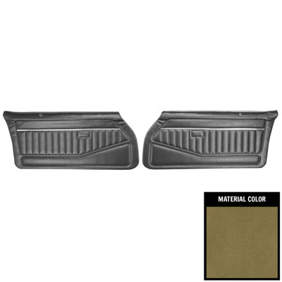 PUI Interiors 1978-81 Camaro/Firebird Standard Light Saddle Pre-Assembled Front Door Panels - 78FD35-P