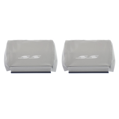PUI Interiors 1994-1996 Chevrolet Impala SS 10.5 Gray Head Rest Covers - 94BHGLU-1