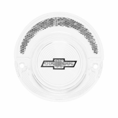 Trim Parts 1964 Chevrolet Full Size Car Clear Tail Light Lens W/Clear Bowtie, Each - A2350D