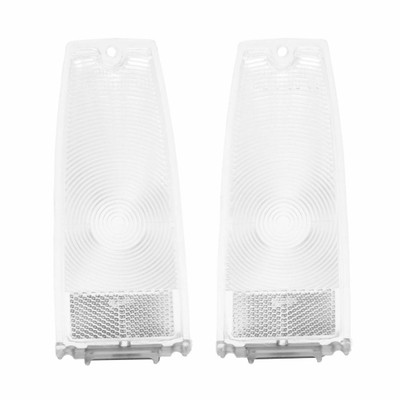 Trim Parts 1966-67 Chevrolet Chevy II/Nova Clear Tail Light Lamp Lens, Pair - A3047C