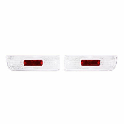 Trim Parts 1964 Chevrolet Chevelle Back Up Light Lens W/Red Reflector, Pair - A4225