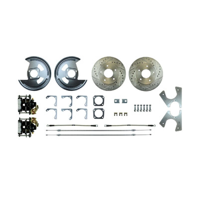 The Right Stuff 1964-77 GM A/F-Body Rear Power Disc Brake Conversion for Factory 14" Wheel Setup - (AFXRD14A)