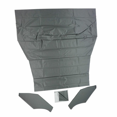 PUI Interiors 1970-1971 Plymouth Duster/Demon Black 4-Bow Perforated Headliner - AH752100