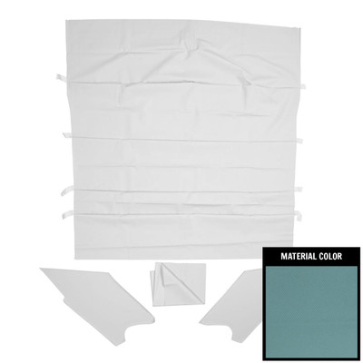 PUI Interiors 1969 Plymouth Roadrunner Bright Blue Basketweave Headliner - AH762106A