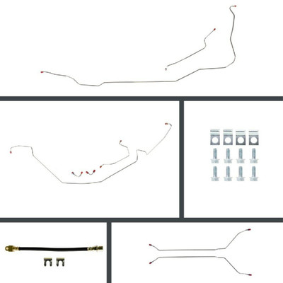 The Right Stuff 1967 GM A-Body, Pre-Bent Manual Front Disc Brake Conversion Line Kit - AOM67C2
