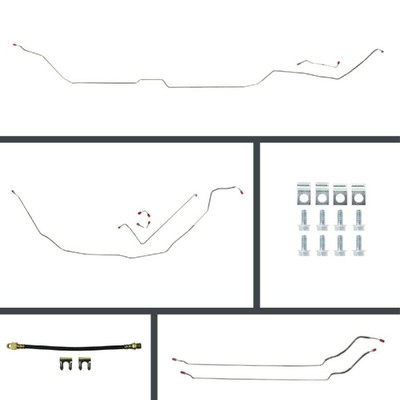 The Right Stuff 1969-72 GM A-Body, Pre-Bent Manual Front Disc Brake Conversion Line Kit - AOM69H2