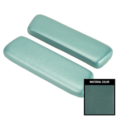 PUI Interiors 1965-67 Chevelle/Tempest/Cutlass,1965-66 Skylark Black Light Blue Armrest Pads - ARP2-12