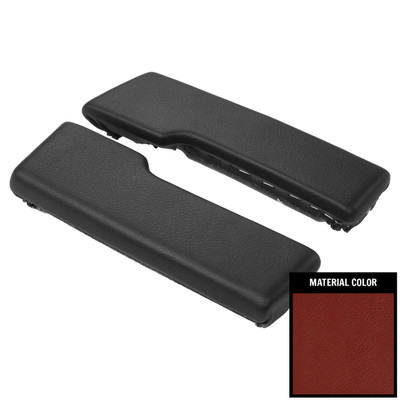 PUI Interiors 1965-1967 Chevrolet Nova Red Rear Armrest Pads - ARP9-30
