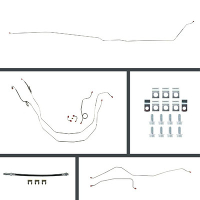 The Right Stuff 1958 Chevrolet Impala/Biscayne, Front Manual Disc Conversion Brake Line Kit - BOM58H2