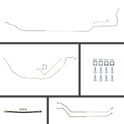 The Right Stuff 1969 Chevelle Convertible, OE Steel Front Manual Disc Conversion Brake Line Kit - COM69C2