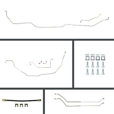 The Right Stuff 1969-72 Chevelle, OE Steel Front Power Disc Conversion Brake Line Kit - CSP69H2
