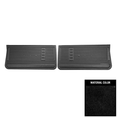 PUI Interiors 1967 Chevrolet Chevelle Black Front Door Panels - D230