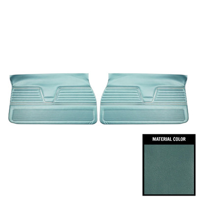 PUI Interiors 1969 Chevrolet Chevelle Light Blue Front Door Panels - D256