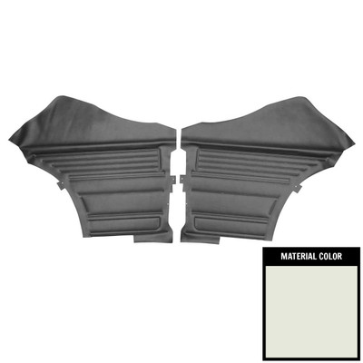 PUI Interiors 1968 Chevrolet Chevelle White Rear Door Panels - D319C