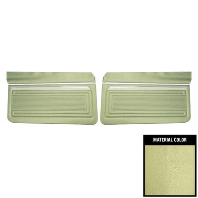 PUI Interiors 1969 Chevrolet Nova Custom Light Green Front Door Panels - D333