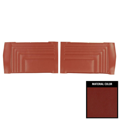 PUI Interiors 1965 Pontiac GTO/Lemans Convertible Red Rear Door Panels - D411V
