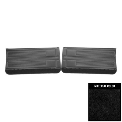 PUI Interiors 1967 Pontiac GTO/Lemans Black Front Door Panels - D430