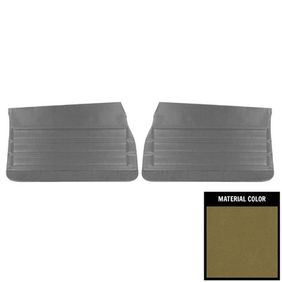 PUI Interiors 1968 Pontiac GTO/Lemans Ivy Gold Front Door Panels - D444