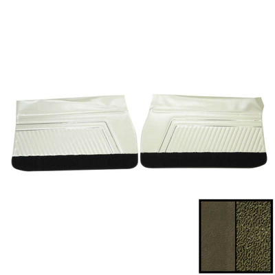 PUI Interiors 1970 Pontiac GTO/Lemans Sport Dark Metallic Green Front Door Panels - D464