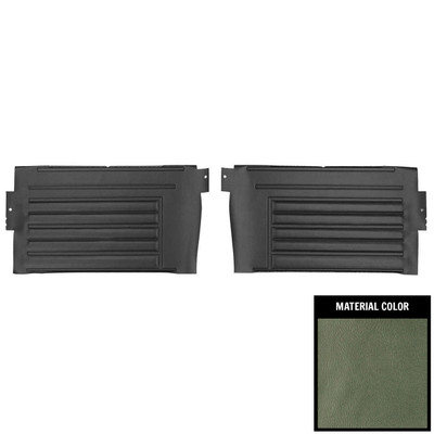 PUI Interiors 1967 Chevrolet Chevelle Convertible Aqua Gold Edition Rear Door Panels - DO235V