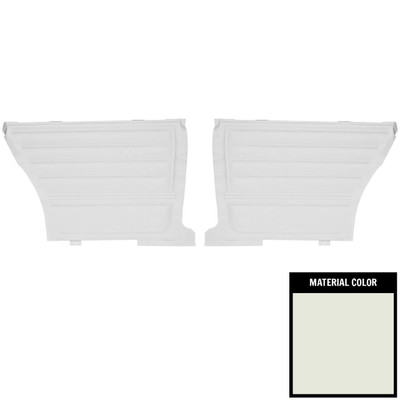 PUI Interiors 1965 Chevrolet Chevelle Hardtop White Gold Edition Rear Door Panels - DO263C