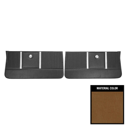 PUI Interiors 1964 Chevrolet Chevelle Saddle Gold Edition Front Door Panels - DO306