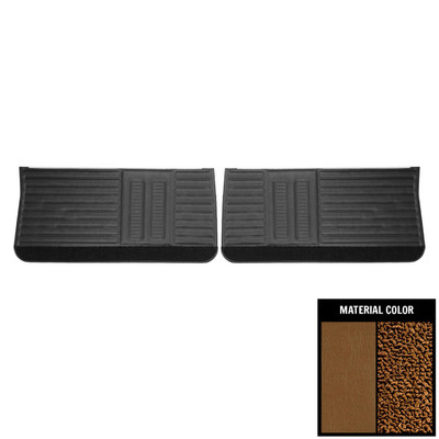 PUI Interiors 1964 Pontiac GTO/Lemans Saddle Gold Edition Front Door Panels - DO408