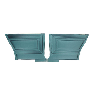 PUI Interiors 1965 Pontiac GTO/Lemans Hardtop Blue Gold Edition Rear Door Panels - DO413C