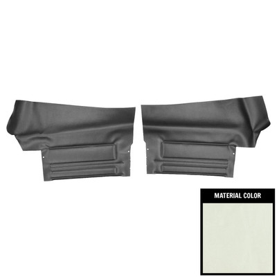 PUI Interiors 1968 Pontiac GTO/Lemans Convertible Pearl/Black Gold Edition Rear Door Panels - DO445V