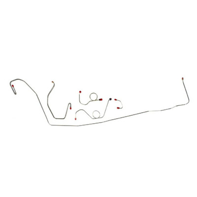 The Right Stuff 1970-71 Mopar E-Body W/Power Disc, Pre-Bent OE Steel Front Brake Line Kit - EKT7004
