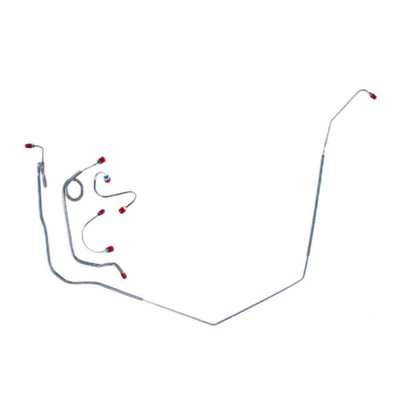 The Right Stuff 1969 Pontiac Firebird, Pre-Bent OE Steel Manual Front Drum Brake Line Kit - FKT6902