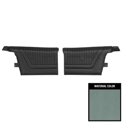 PUI Interiors 1965 Impala SS Convertible Pre-Assembled Slate/Blue Saddle Rear Door Panels - PD559V