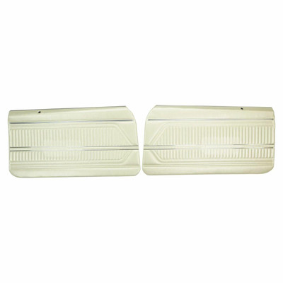 PUI Interiors 1969 Pontiac Firebird Standard Pre-Assembled Parchment Front Door Panels - PD603
