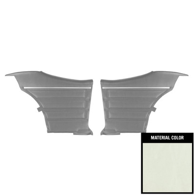 PUI Interiors 1968 GTO/Lemans Hardtop Pearl/Black Pre-Assembled Gold Edition Rear Door Panels - PDO445C