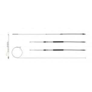 The Right Stuff 1968-72 GM A-Body W/THM400, OE Steel Emergency Brake Cable Kit - (RSBCA04)