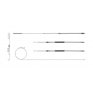The Right Stuff 1970 LeMans Wagon Without THM400, Stainless Steel Emergency Brake Cable Kit - (RSBCA18S)