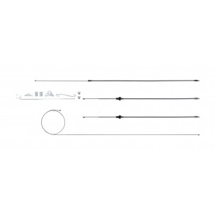The Right Stuff 1971-74 Dodge Challenger, Stainless Steel Emergency Brake Cable Kit - (RSBCE02S)