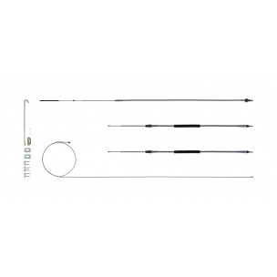The Right Stuff 1968-74 Chevrolet Nova/Chevy II, Stainless Steel Emergency Brake Cable Kit - (RSBCX02S)