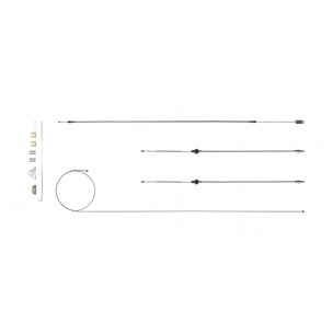 The Right Stuff 1967-74 Mopar A-Body, OE Steel Emergency Brake Cable Kit - (RSBCY04)