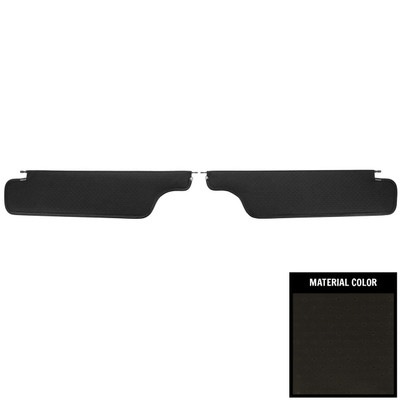 PUI Interiors 1964 Pontiac Bonneville/Catalina Hardtop Black Star Sun Visors - SV16100CC