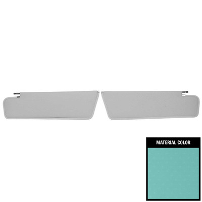 PUI Interiors 1963 Impala/Bonneville/Catalina Hardtop Aqua Star Sun Visors - SV17107CC