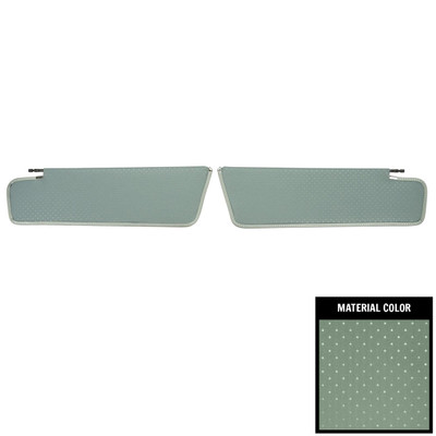 PUI Interiors 1963 Pontiac Bonneville/Catalina Hardtop Silver Star Sun Visors - SV17110CC