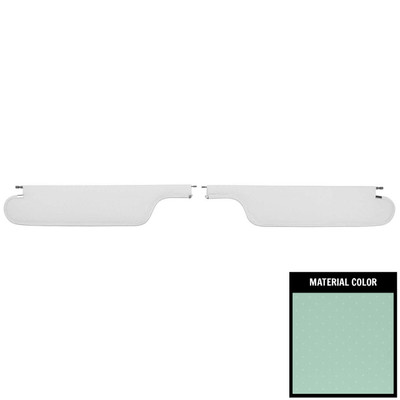 PUI Interiors 1964-1965 Pontiac GTO Hardtop Light Blue Star Sun Visors - SV21104CC