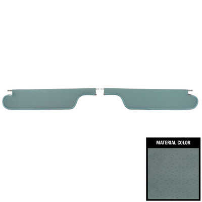 PUI Interiors 1964-1965 Pontiac GTO Hardtop Light Blue Perforated Sun Visors - SV21114BC